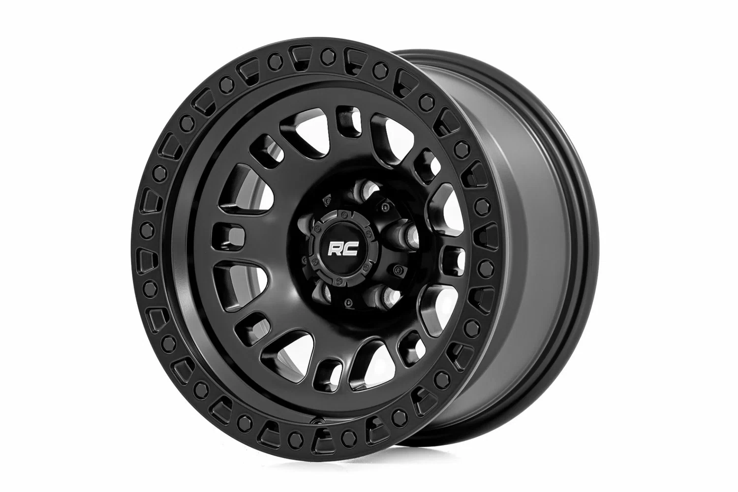 Rough Country 82 Series Wheel Semi Gloss Black 18x9 5x5.5 -12mm 82181214